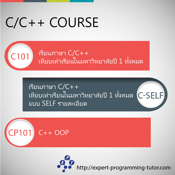 คอร์สเรียนเขียนโปรแกรมภาษา C/C++ | Ept | Expert-Programming-Tutor